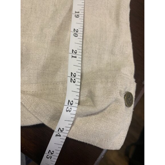 Charter Club Linen Button Up Cropped Blazer Size XL - Picture 7 of 7